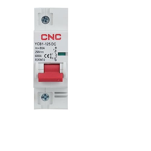 Disjoncteur CC 125A 1P MCB YCB1-125DC pour installation solaire photovoltaïque 250V 500V