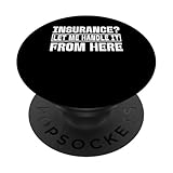 Versicherungsagent Lustiger Spruch PopSockets Klebender PopGrip