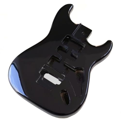Corps de guitare pour Fender ST Stratocaster en bois de peuplier noir JD.Moon
