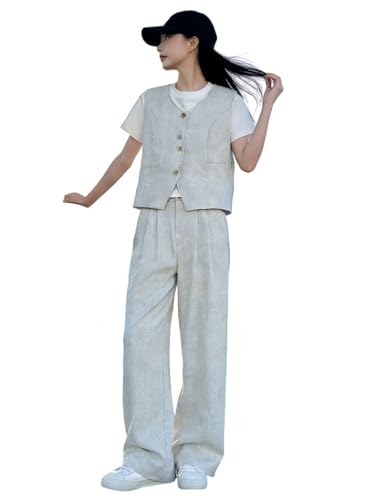 Conjunto de tres piezas para evitar la ropa ajustada en verano 5