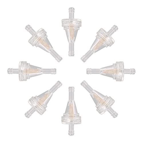 Image of GOOFIT 6mm Inline Fuel Filter Universal Oil Filter Replacement for ATV Quad Moped Scooter Dirt Pit Bike