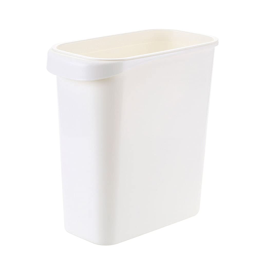 Garbage Bin for Kitchen, Office, Home 8L Toilet Trash Can Narrow Slot Rectangular Classification Trash Can Household Kitchen Trash Can Indoor Trash Can Silent and Gentle Open and Close (B)