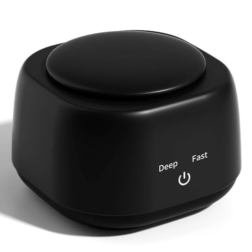 Ultrasonic Denture Cleaner, 45kHz, Portable Ultrasonic Cleaner for Dentures, Retainers, Braces, Toothbrush Heads, Night Guards, Jewelry (Black)