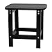 Flash Furniture Charlestown Tiered Commercial Poly Resin Adirondack Side Table - Black - All-Weather - Indoor/Outdoor