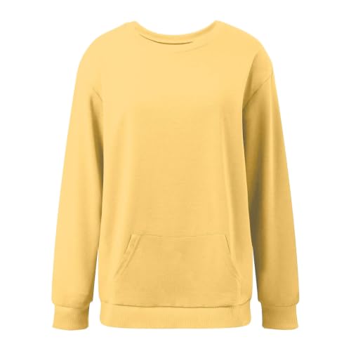 Crew Neck Sweatshirts Women Oversized Long Sleeve Casual Pullover Tops - image 3