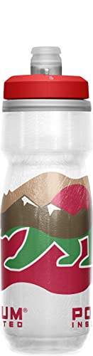 Image of CamelBak Podium Chill Insulated Bike Squeeze Water Bottle, Cold Retention for Cycling, 21oz, California