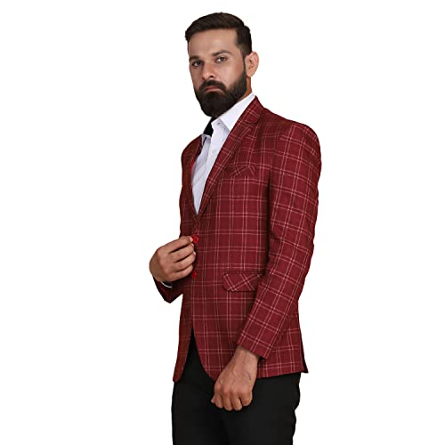 Image of TAHVO Grey Notched Lapel Blazer with Hanky