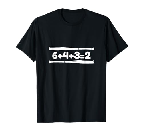 6 + 4 + 3 = 2 jugadores de béisbol con citas divertidas Camiseta