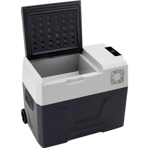 Furvveerr 30L Frigorifero per Auto con Compressore Frigorifero Elettrico Portatile Frigo da Viaggio 12V-14V/120V-240V Frigoriferi per Auto Frigo Gamma di Raffreddamento -20℃-20℃ per Campeggio,Camion