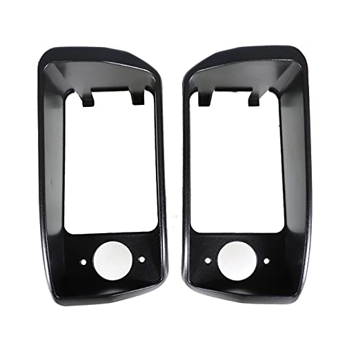 WFLNHB Black Headlight Bezels Passenger Driver 1016880+Pass 1016879 Replacement for Club Car Golf Cart DS 1993+