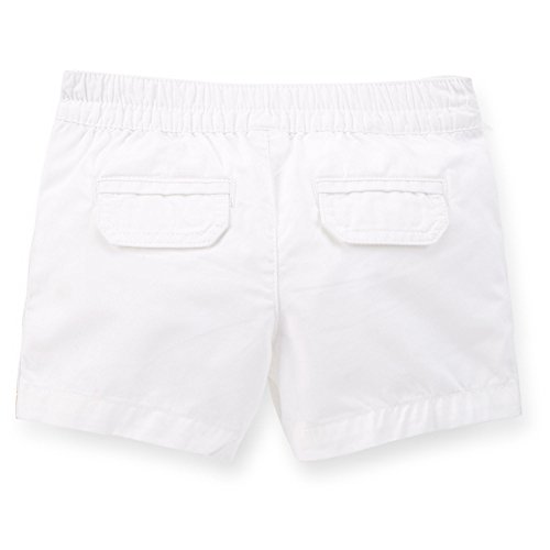 Short twill blanc fille Carter's 3T bermuda coton brodé - 2