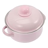 Esthétique : son design vintage apporte une touche classique et élégante à votre cuisine, rendant la préparation des repas plus agréable. casserole en émail avec poignées, style rétro, avec couvercle