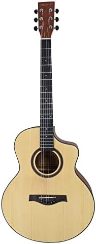 Vault EA40 41 inch Premium Solid Spruce-Top Cutaway Acoustic Guitar - Natural