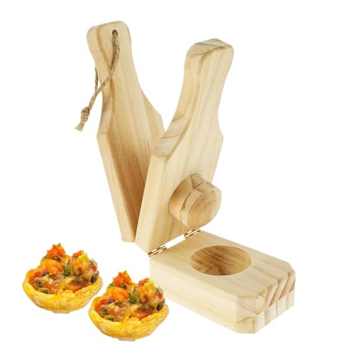 Keyubria Prensa Para Plátanos - Molde De Madera Para Copas De Plátano - Fabricante De Tazas De Chips De Banana,Para Cocina Cocción Parrilla Hogar Camping Fiesta Buffet Preparación De Ensaladas