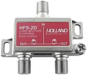 Cable Central LLC 2 Way Coaxial Cable Splitter (10 Pack) Bi-Directional Coax 5-2150MHz, Nickel Plated Cable Splitter Internet, TV Splitter, Satellite, Amplifier, Antenna, Analog & Digital Connections