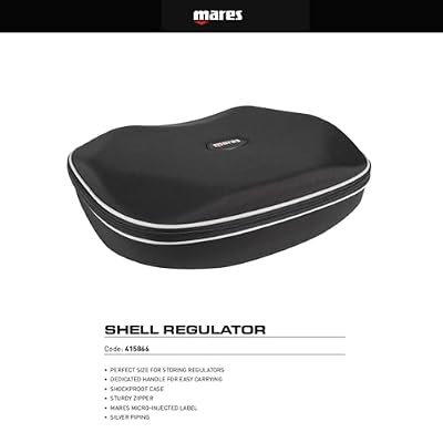 Mares Shell Regulator Case - Soft Durable Protective Compact Scuba Diving Regulator Storage Bag w/Transportation Handle