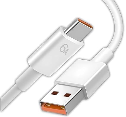 Fast charging cable 120W 6A Super Fast USB to Type C Cable Turbo Quick Charging Cable Compatible For Redmi, MI, XlAOMI (1 Meter Cable) (VZO144) (B0D9VWM7NC) Amazon Price History, Amazon Price Tracker