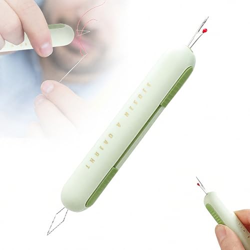 2 in 1 Needle Threader Seam Ripper, 2025 Upgrade Quilting Supplie...