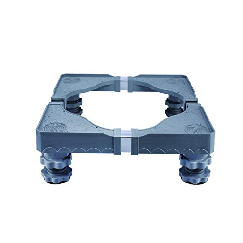 Soporte elevador multifuncional para lavadora con base ajustable y 4 patas resistentes. Longitud: 50-62 cm. Bandejas para el suelo del frigorífico. Rejilla para electrodomésticos, ideal para minifrigo
