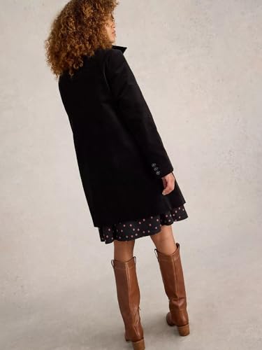Image of Elendra jeans Women's Premium Velvet Long Coat | High Neck Buttoned Winter Jacket | Elegant Party & Casual Wear Overcoat