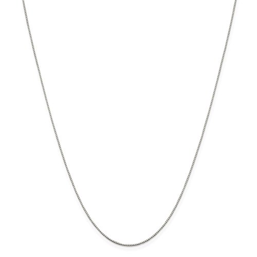 925 Sterling Silver .6mm Mirror Link Box Chain Necklace 16 Inch Pendant Charm Fine Jewelry For Women Gifts For Her