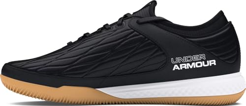 Under Armour - Unisex Magnetico Select 4 Indoor Shoes, Color Black (001), Size: 6 M US Mens / 7.5 M US Womens