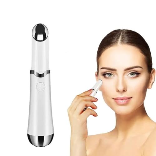 Earwig Eye Massager Wand - Chargeable Facial Massager for Dark Circles, Eye Bags, Puffiness Under Eyes, 2 Color LED Beauty Device, Facial Facial Device, Eyes, Mouth Care.