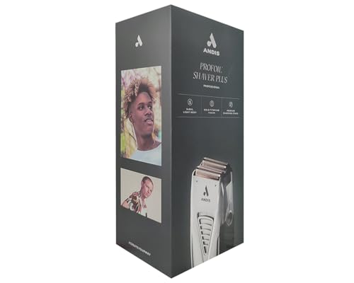 Image of Andis TS-2 17255 Pro Foil Lithium Titanium Foil Shaver, Cord /Cordless, Smooth Shaving Cordless Shaver with Charger, Black