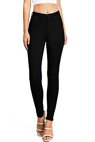 Celebrity Pink Jean Women's Juniors High Rise Skinny Jeans (3, Jet Black)