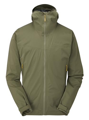 Image of Rab Men's Kinetic 2.0 Hooded Waterproof Lightweight Jacket for Hiking and Trekking