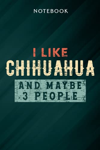 Chihuahua Dog Owner Gift Coffee Lovers Quote Vintage Retro Funny Notebook: Gifts for Women/Best Friend/Mom/Wife/Girlfriend/Boss/Coworker/Nurse/Encouragement Birthday, Menu
