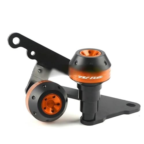 Protection carénage YZF-R6 cadre coulissant anti collision moto orange