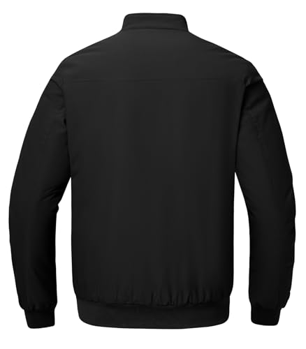 BGOWATU Men's Jacket Insulated Fall Winter jacket Zip Up Windproof Quilted Bomber Jackets Casual Warm Padded Coats2