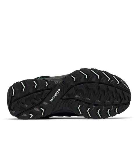 Columbia Womens Crestwood Mid Waterproof, Black/Skylight, 9.5