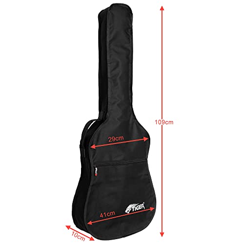 TIGER GGB7-FAC Akustikgitarrentasche - Hülle mit Schultergurt und Tragegriff