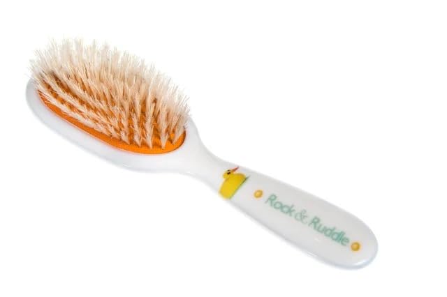 Rock & Ruddle Natural Mixed Boar Bristle Hair Brush for Women and Kids (Small 6.9"), Wet or Dry Hair - Image 2