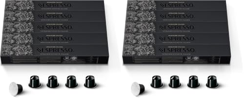 Nespresso Capsules Original Line,Ristretto Intenso,Dark Roast Coffee,Coffee Pods,50 Count (Pack of 2)