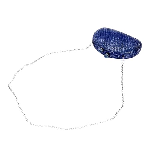 Image of UMREN Women Sparkly Rhinestone Evening Bag Crystal Clutch Purses Glitter Shell Shaped Handbag Wedding Prom Shoulder Bag