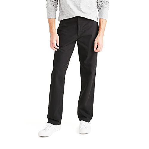 Dockers Men's Classic Fit Perfect Chino Pant, Mineral Black, 36W x 30L