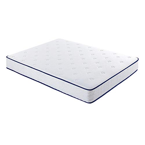 Primasleep 9Inch Hybrid Tight Top Spring Mattress King Size-Blue Piping,Certipur-Us,Gel Memory Foam,Tight Top #TOP3