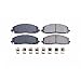 Power Stop 17-1589 Front Z17 Ceramic Brake Pads with Hardware For Chrysler Pacifica Town & Country Voyager Dodge Grand Caravan Journey Jeep Wrangler Gladiator VW Routan [Vehicle Specific -Check Model]