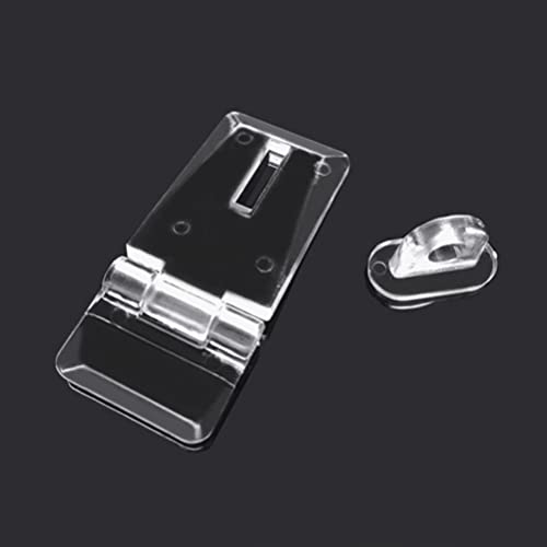 Image of Hasp Latch Heavy Duty Lock Acrylic Hasp Buckle for Padlock Jewelry Box Hinge Lock