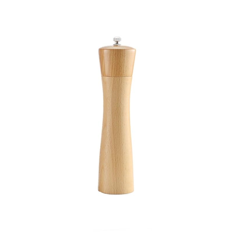 Hölzerne Pfeffermühle, manuelle schwarze Pfeffer- und Salzmühle for Zuhause, Küche, Restaurant Außenbereich(8in)