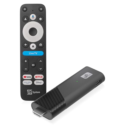 TELE System UP Stick Google TV 4K UHD HDMI, Wi-Fi