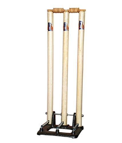 Professional Cricket Match Wicket Set Standard Size for Teen Senior Boys Adult's Youth (Stumps Bails Stand Base)-image-31