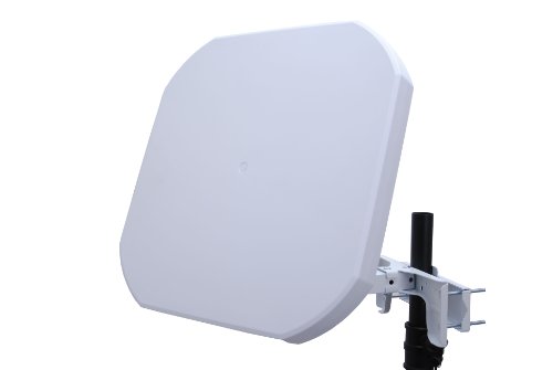 Microelectronic Flat - Parabólica para Camping, Blanco (Importado)