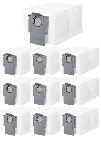 QRevo Curv, 5A1, Qrevo X, 2 Pro-QRevo S/QRevo MaxV/QRevo C/Qrevo L/Qrevo Curv/Qrevo Master/Qrevo MaxV Roborock ile Uyumlu Toz Çöp Torbası Yedek Parça Seti-10 Adet