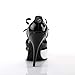 Pleaser Women's Seduce-458,Black/White Patent,7 M