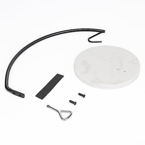 Livabber Banana Holder With Marble Base, Metal Banana Hanger Modern Tree Stand With Hook, Durable Banana Keeper Fresh Fruit Storage Organizer Freestanding For Kitchen Countertop (Black, Single Hook) #TOP7