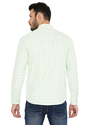 Image of Maharaja Slim Fit Small Checks Shirt for Men